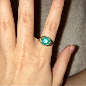 Green Emerald Stone Ring